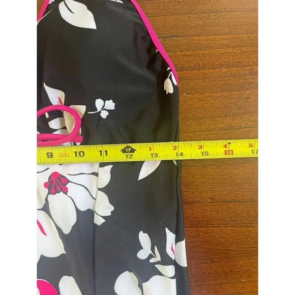 Unbranded Women's Sun Dress Swimsuit 5XL Black & White Floral Y2k Backless - Picture 7 of 9